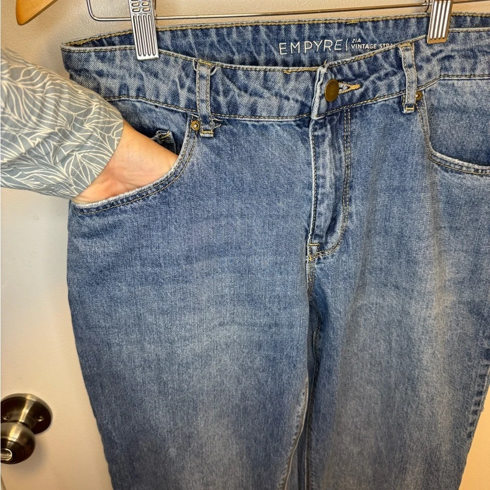 Empyre Zia Vintage Straight Leg Blue Jeans %100 Cotton Women’s Size 4 - Picture 16 of 16